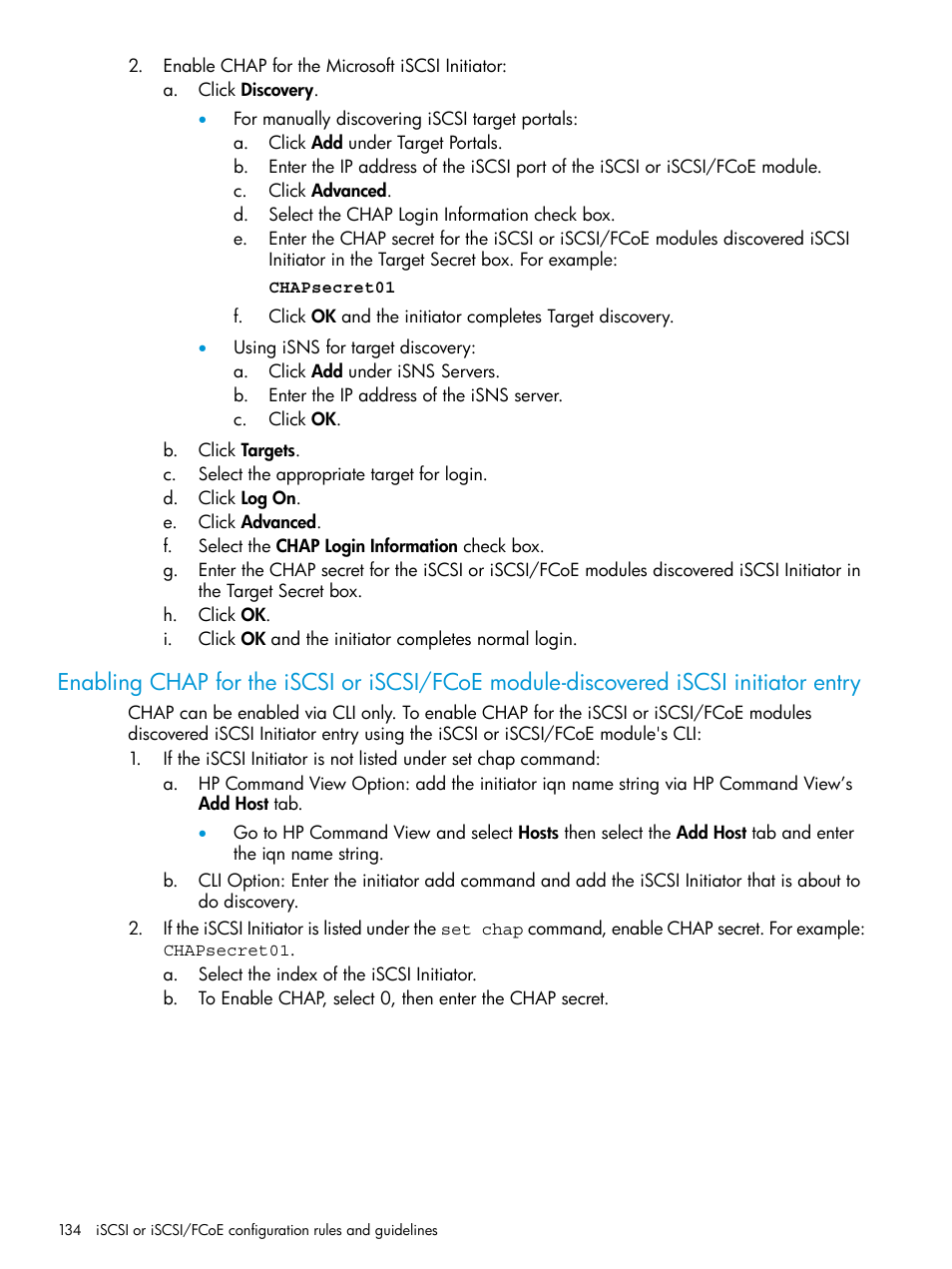 HP EVA P6000 Storage User Manual | Page 134 / 316