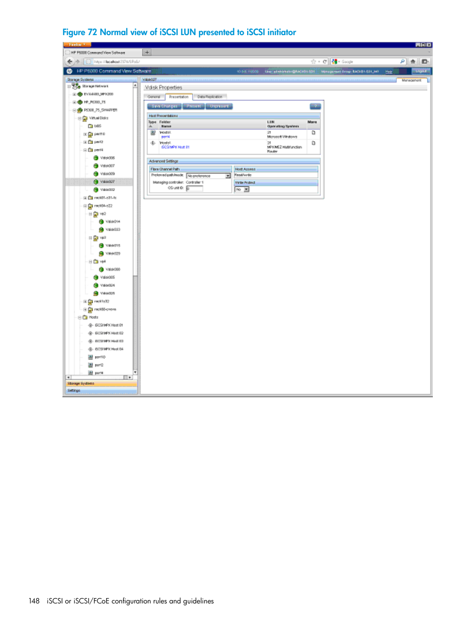 HP EVA P6000 Storage User Manual | Page 148 / 316