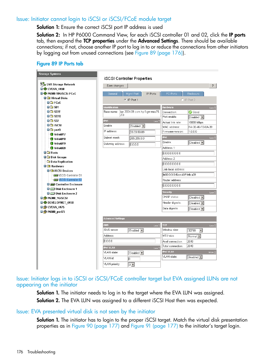 HP EVA P6000 Storage User Manual | Page 176 / 316