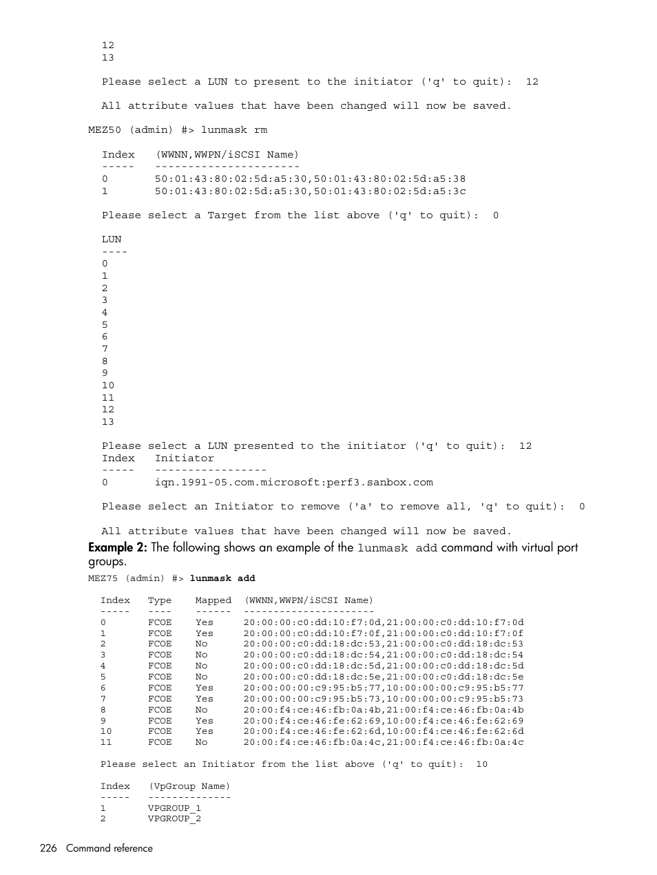 HP EVA P6000 Storage User Manual | Page 226 / 316
