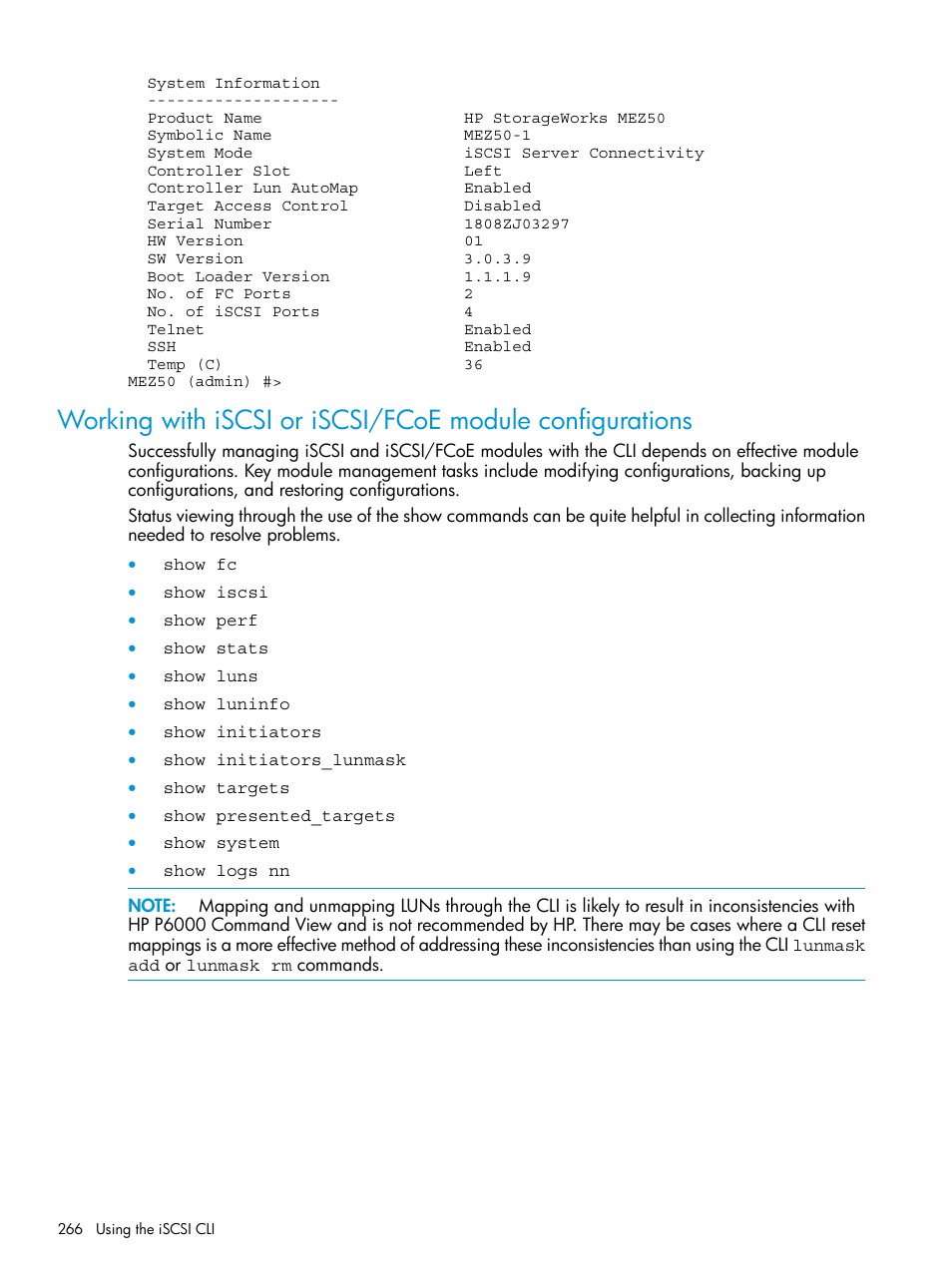 HP EVA P6000 Storage User Manual | Page 266 / 316