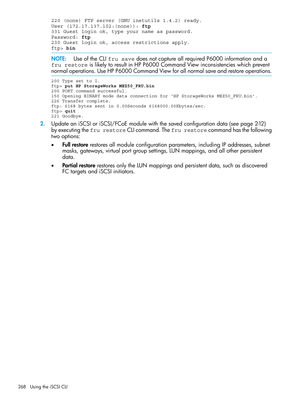 HP EVA P6000 Storage User Manual | Page 268 / 316