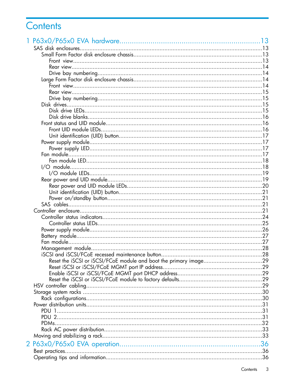 HP EVA P6000 Storage User Manual | Page 3 / 316
