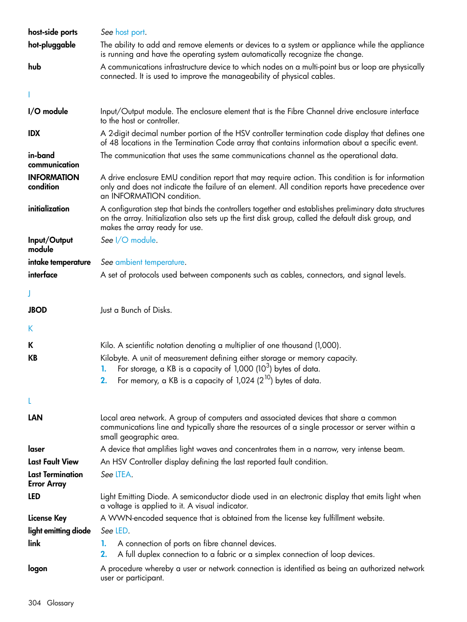 HP EVA P6000 Storage User Manual | Page 304 / 316