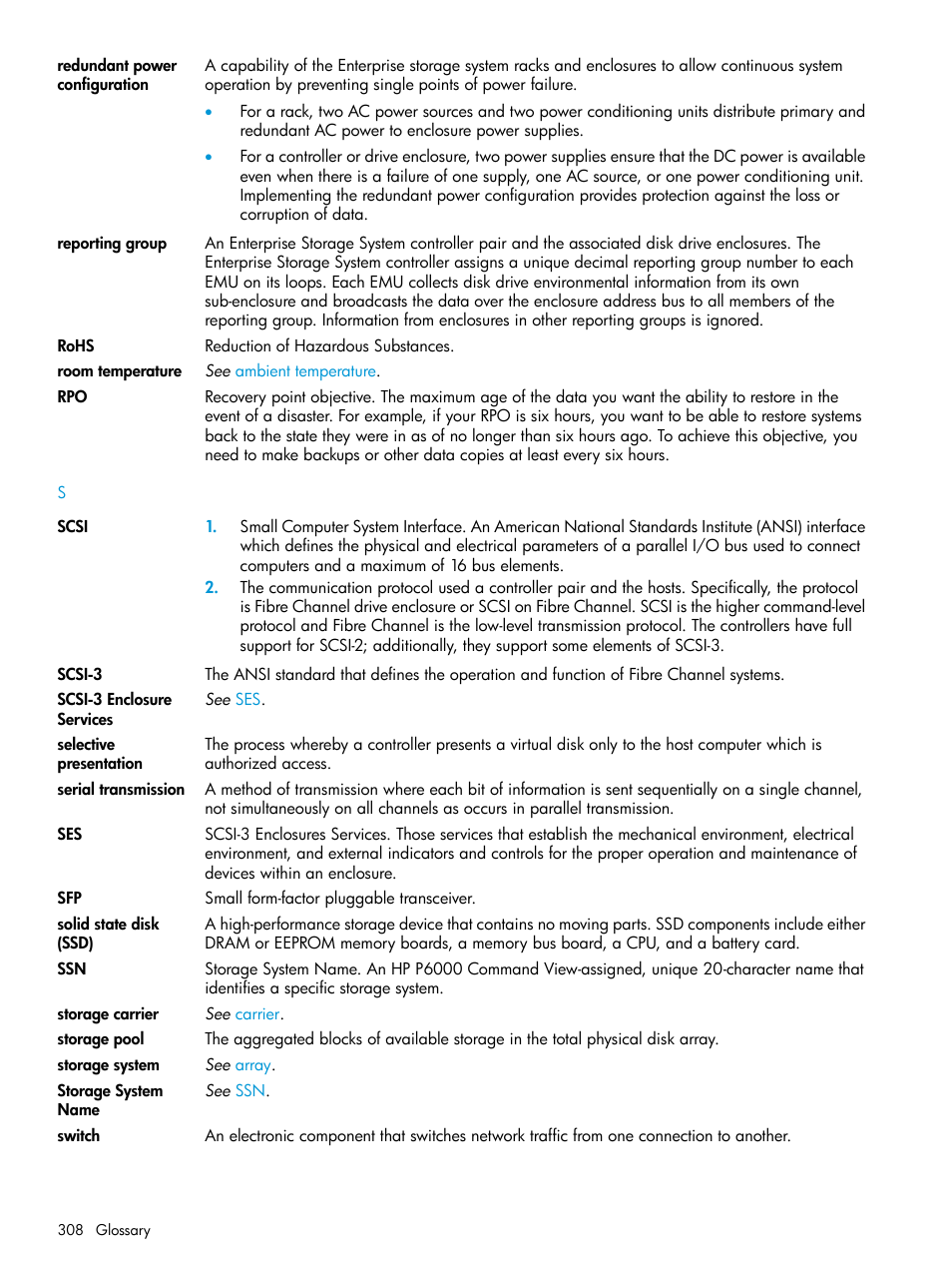 HP EVA P6000 Storage User Manual | Page 308 / 316
