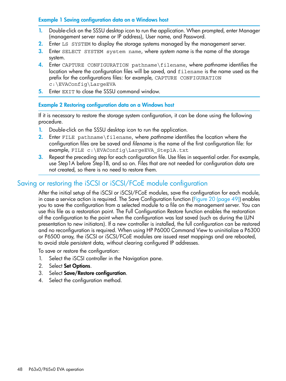 HP EVA P6000 Storage User Manual | Page 48 / 316