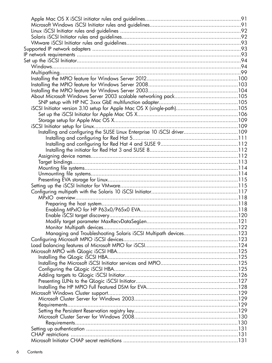 HP EVA P6000 Storage User Manual | Page 6 / 316