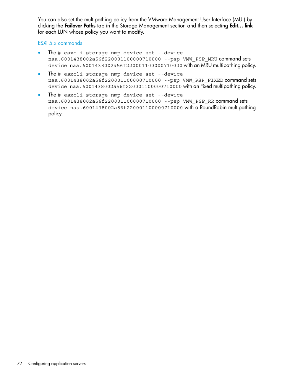 HP EVA P6000 Storage User Manual | Page 72 / 316