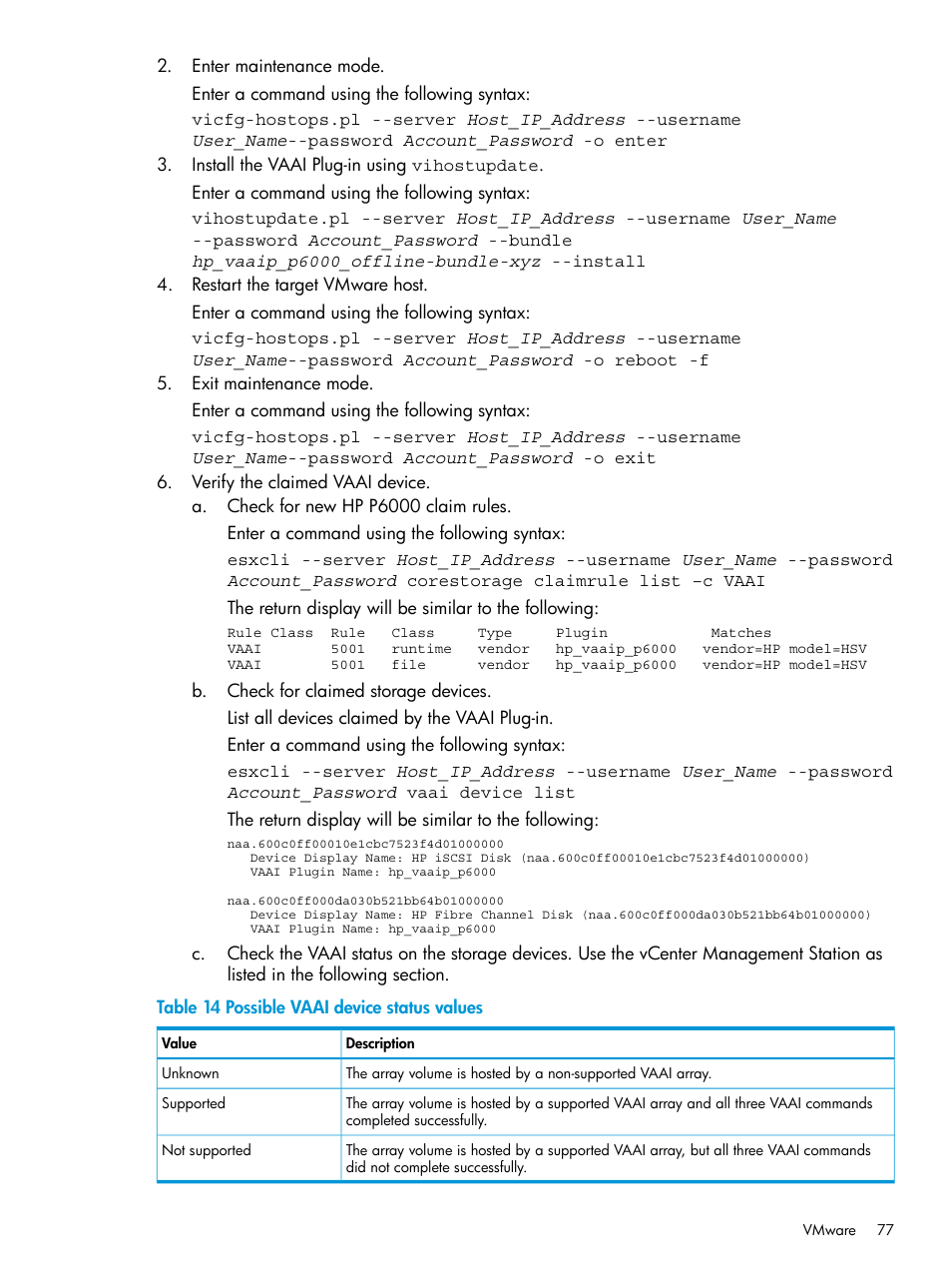 HP EVA P6000 Storage User Manual | Page 77 / 316