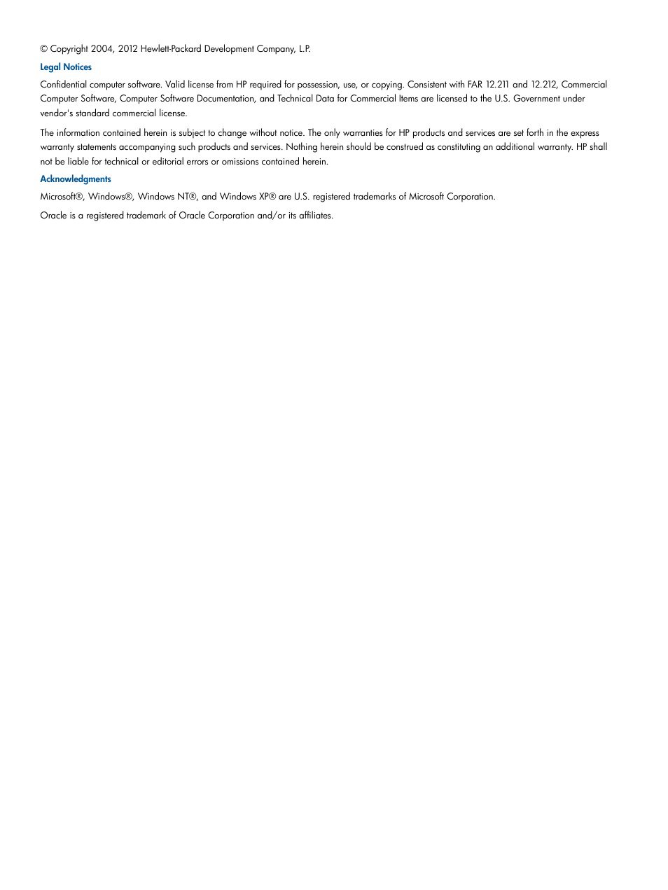 HP Insight Control Software for Linux User Manual | Page 2 / 52