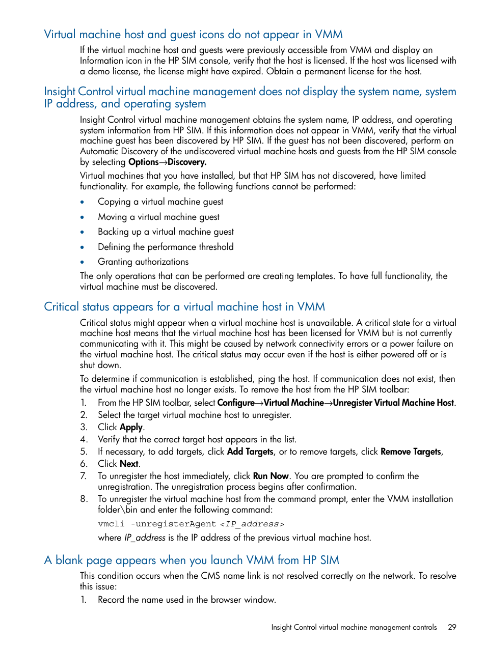 HP Insight Control Software for Linux User Manual | Page 29 / 52