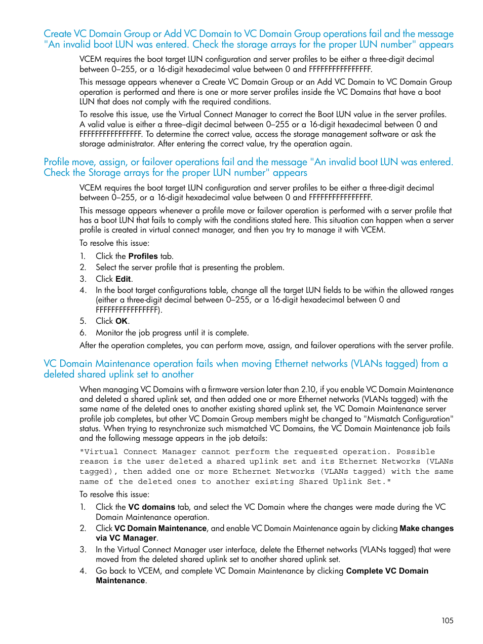 HP Virtual Connect Enterprise Manager Software User Manual | Page 105 / 117