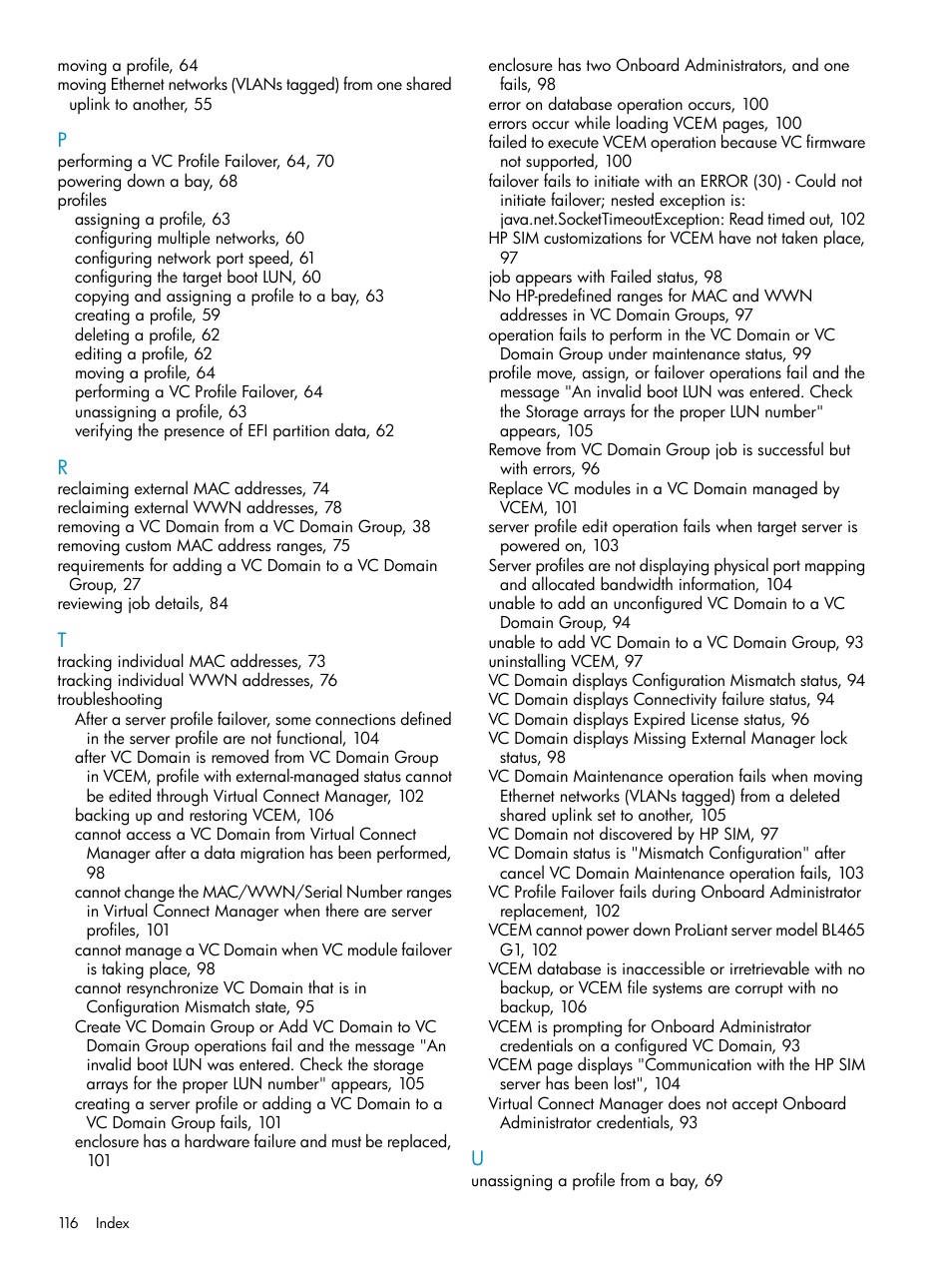 HP Virtual Connect Enterprise Manager Software User Manual | Page 116 / 117