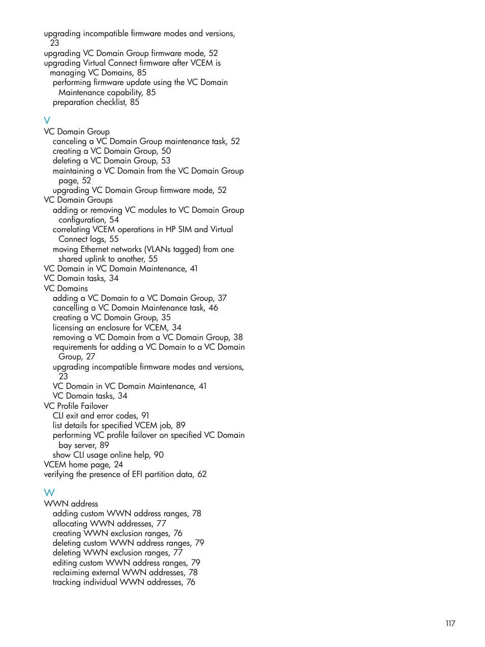 HP Virtual Connect Enterprise Manager Software User Manual | Page 117 / 117