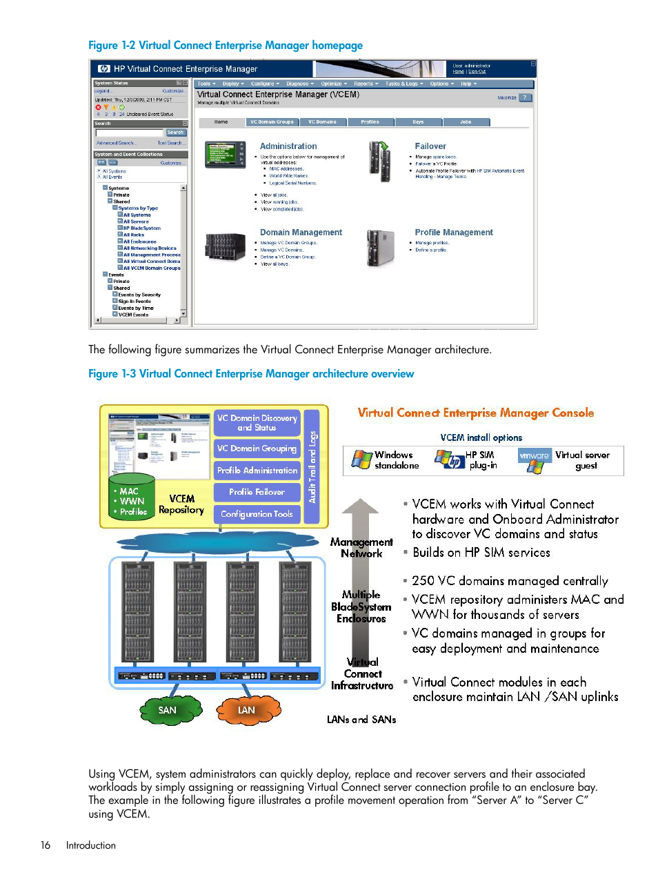 HP Virtual Connect Enterprise Manager Software User Manual | Page 16 / 117