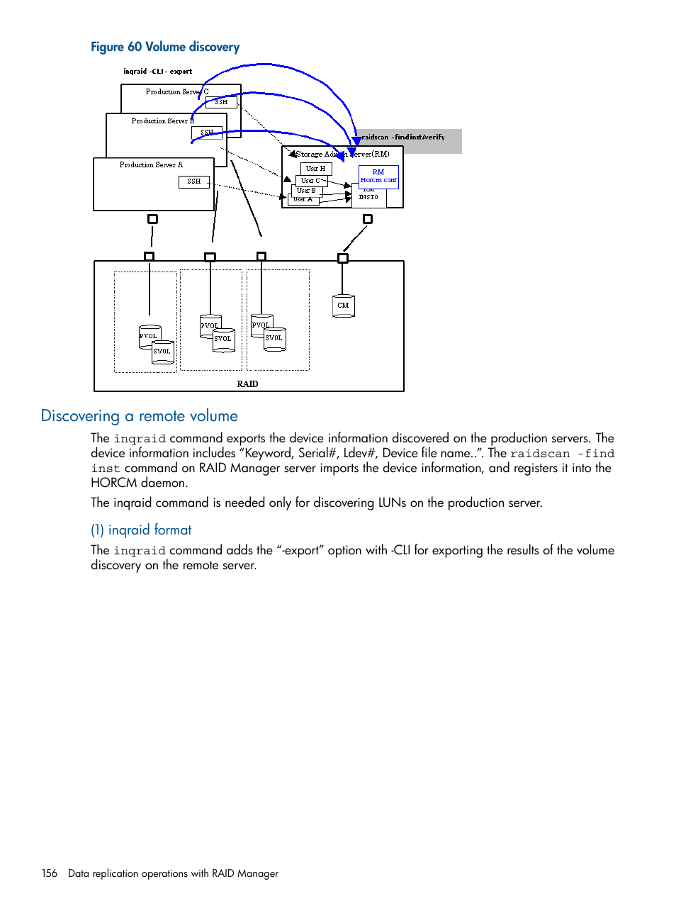 Discovering a remote volume | HP XP P9500 Storage User Manual | Page 156 / 254