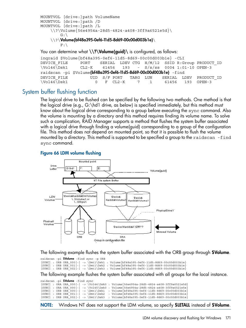 System buffer flushing function | HP XP P9500 Storage User Manual | Page 171 / 254