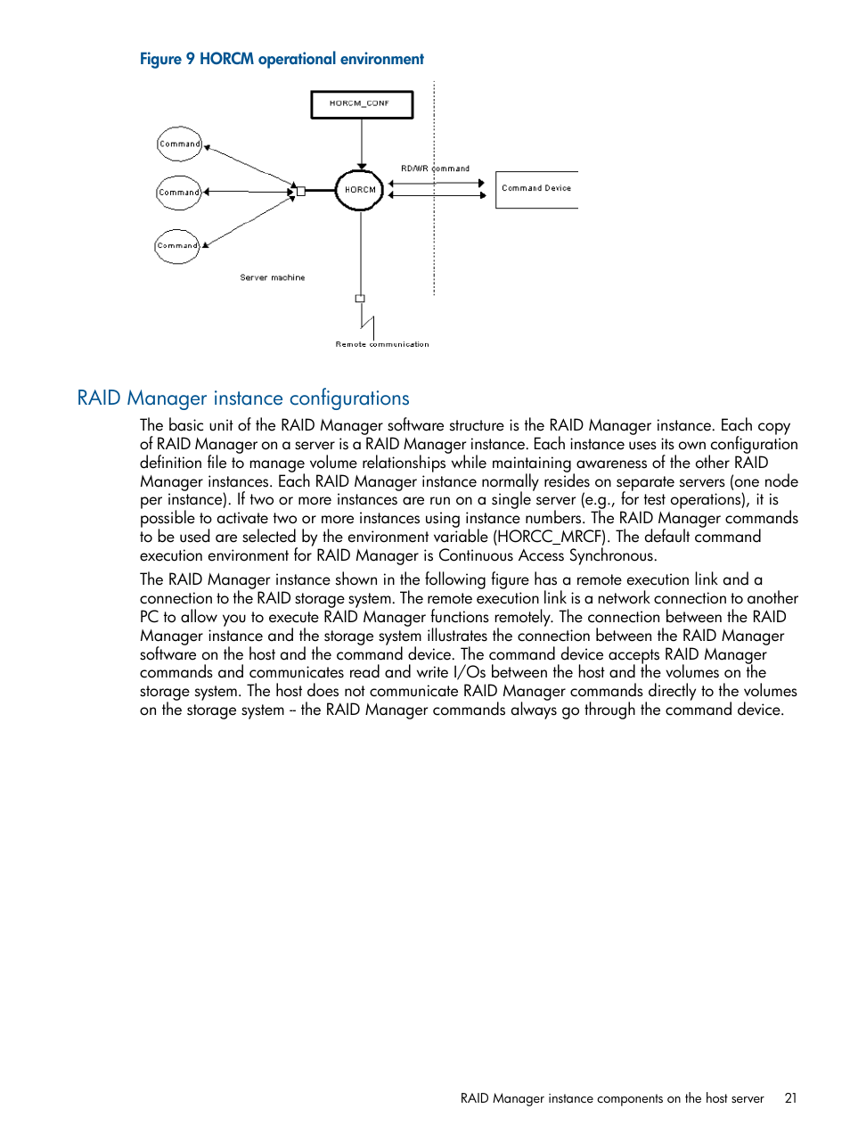 Raid manager instance configurations | HP XP P9500 Storage User Manual | Page 21 / 254