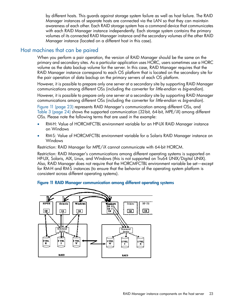 Host machines that can be paired | HP XP P9500 Storage User Manual | Page 23 / 254