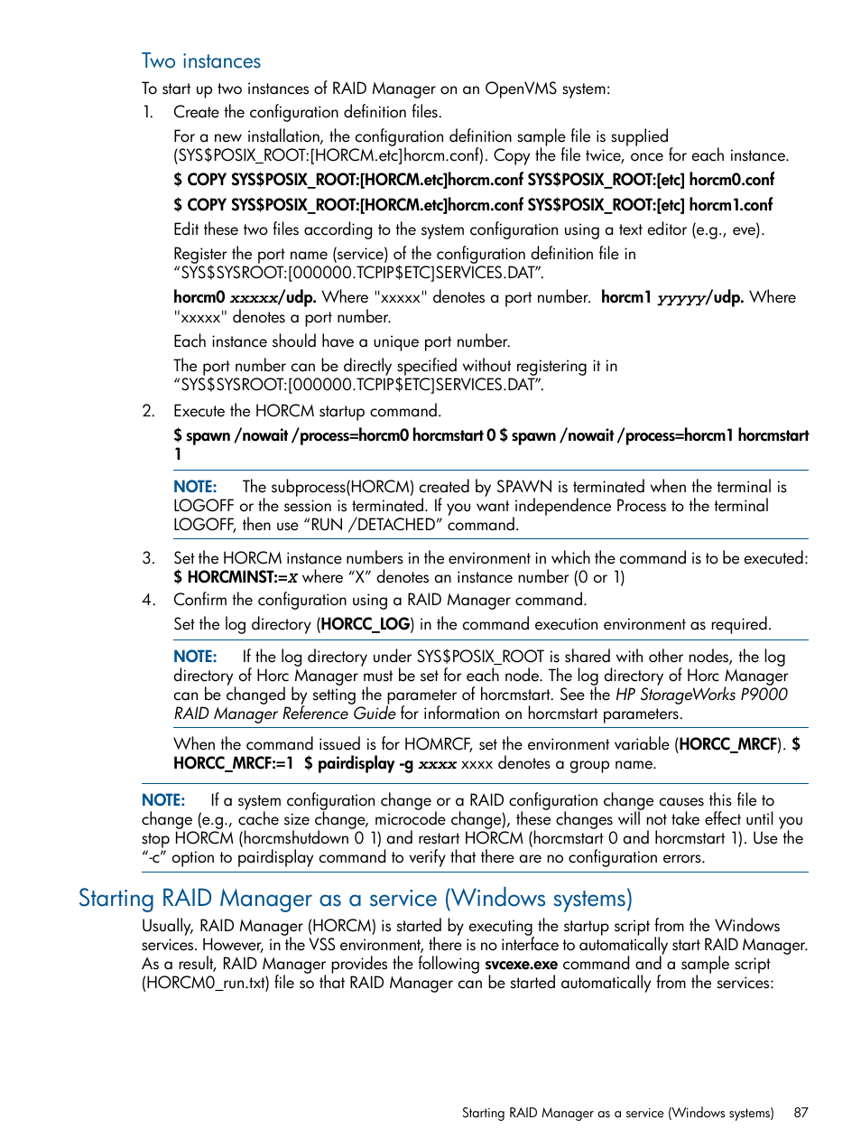 Two instances | HP XP P9500 Storage User Manual | Page 87 / 254