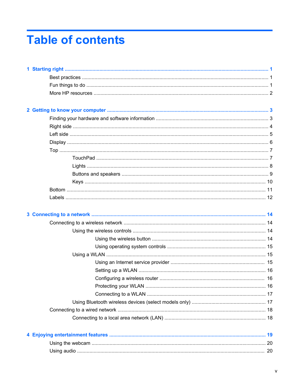 HP 215 G1 Notebook PC User Manual | Page 5 / 85
