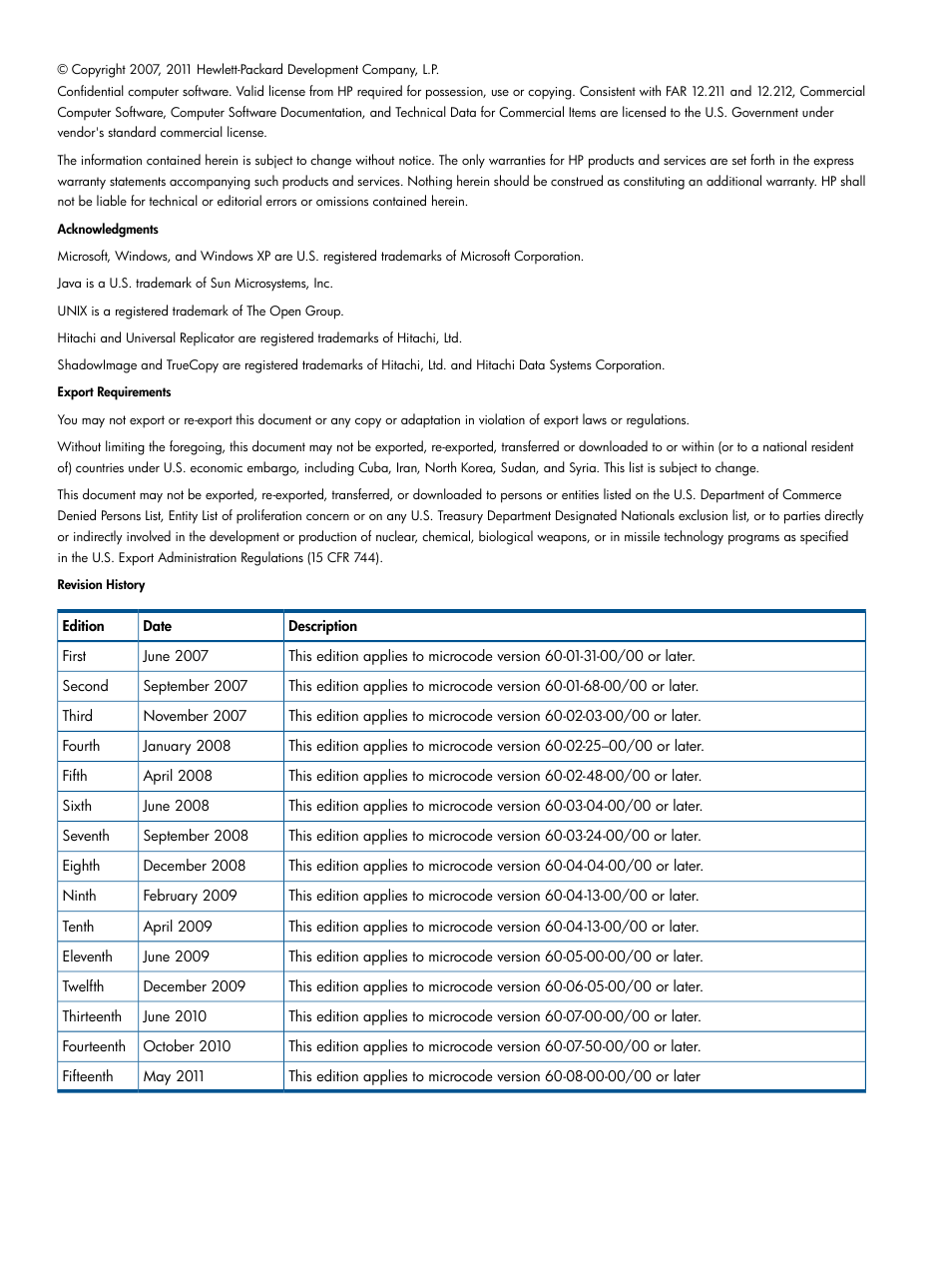 HP StorageWorks XP Remote Web Console Software User Manual | Page 2 / 149