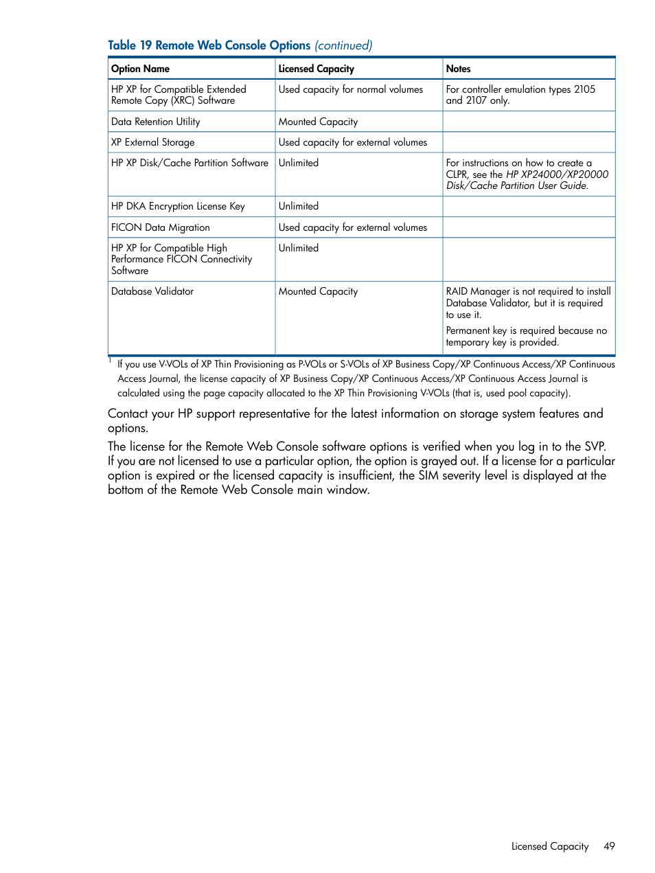 HP StorageWorks XP Remote Web Console Software User Manual | Page 49 / 149