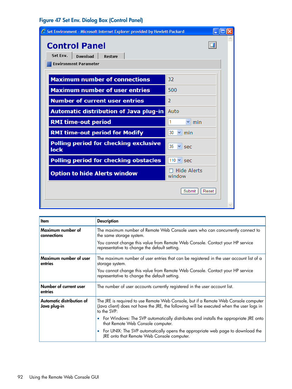 HP StorageWorks XP Remote Web Console Software User Manual | Page 92 / 149