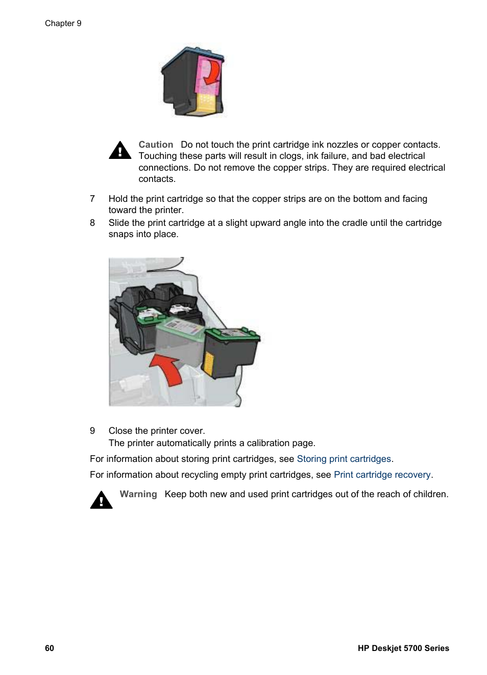HP Deskjet 5740 Color Inkjet Printer User Manual | Page 62 / 102