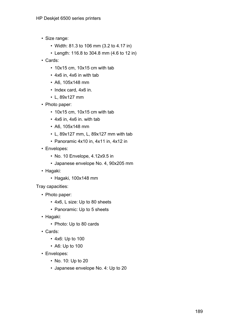 HP Deskjet 6540 Color Inkjet Printer User Manual | Page 189 / 201