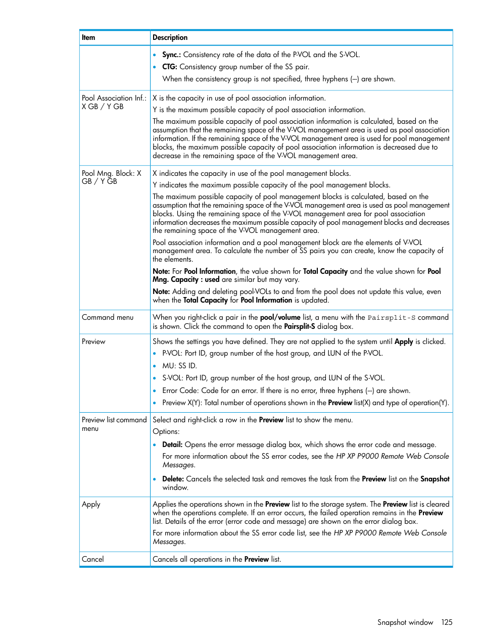 HP XP RAID Manager Software User Manual | Page 125 / 129