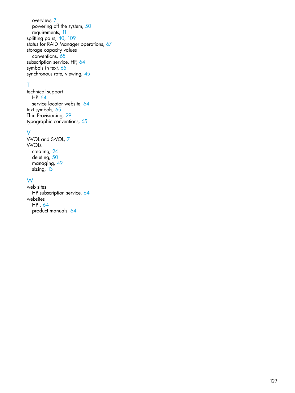 HP XP RAID Manager Software User Manual | Page 129 / 129