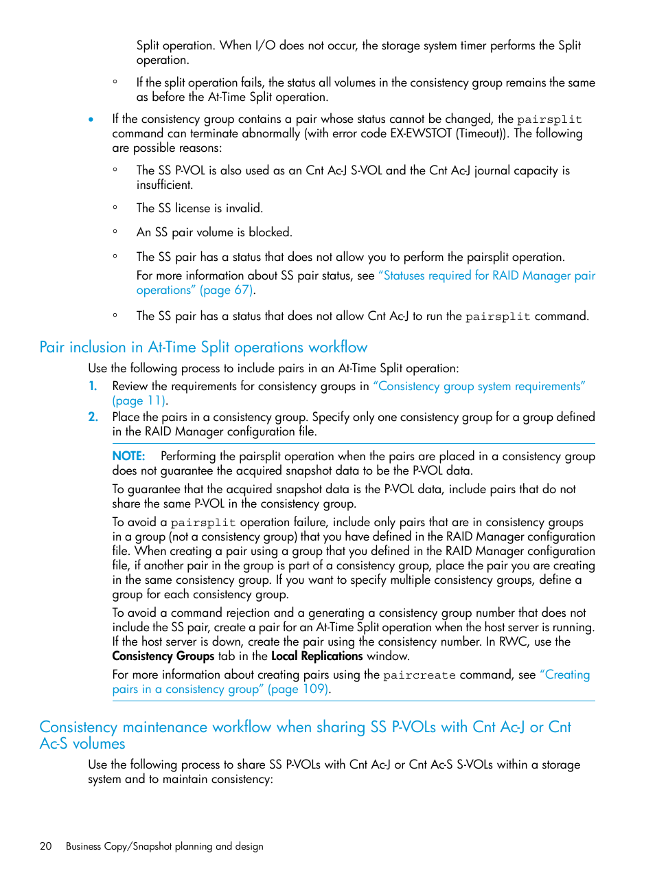 Pair | HP XP RAID Manager Software User Manual | Page 20 / 129