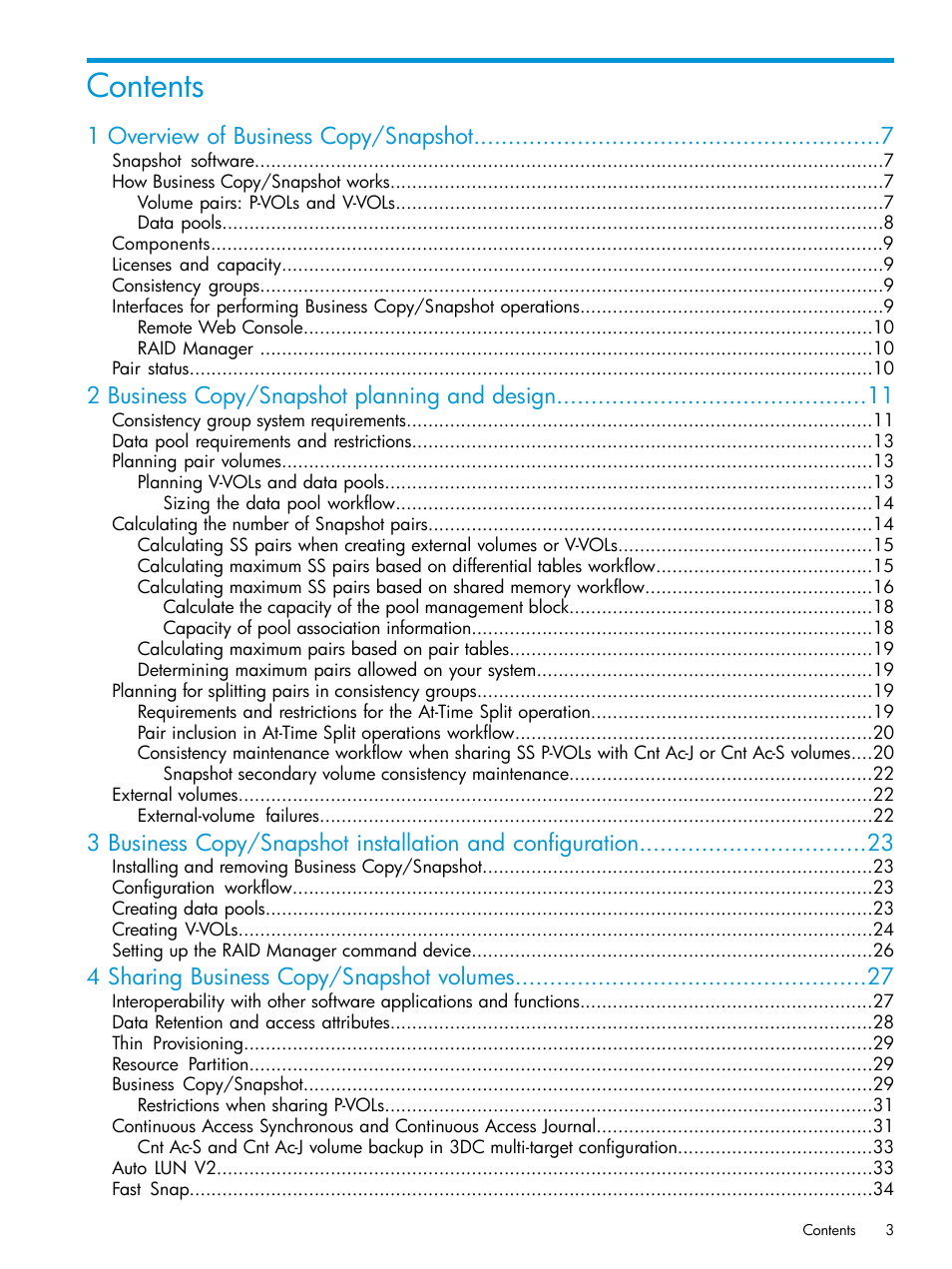 HP XP RAID Manager Software User Manual | Page 3 / 129
