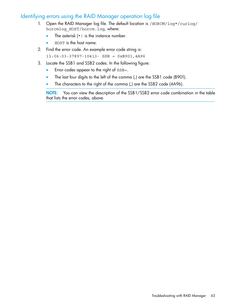 HP XP RAID Manager Software User Manual | Page 63 / 129