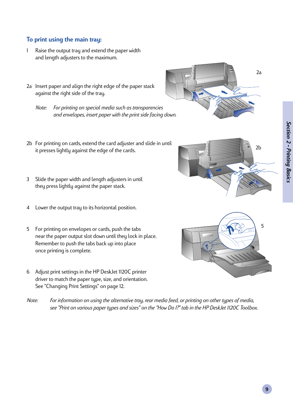 HP Deskjet 1120cxi Printer User Manual | Page 11 / 31