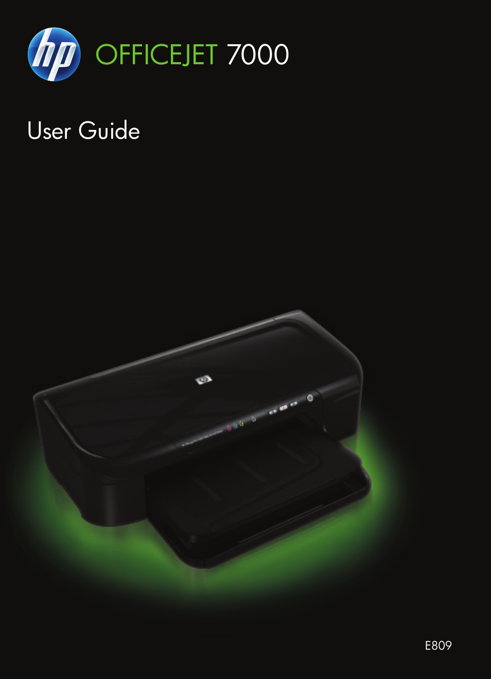 HP Officejet 7000 Wide Format Printer - E809a User Manual | 144 pages