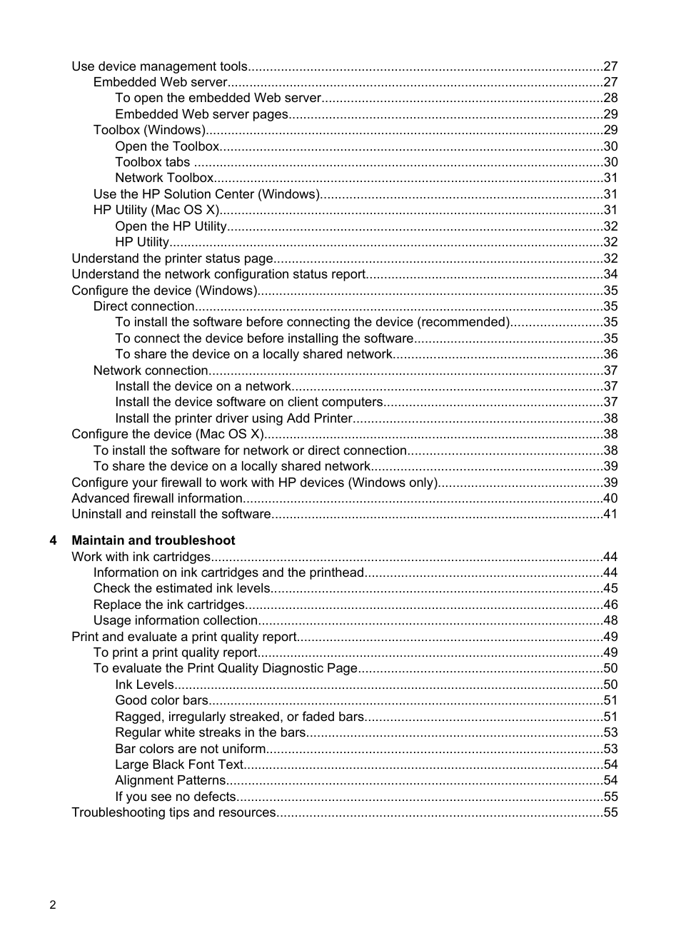 HP Officejet 7000 Wide Format Printer - E809a User Manual | Page 6 / 144