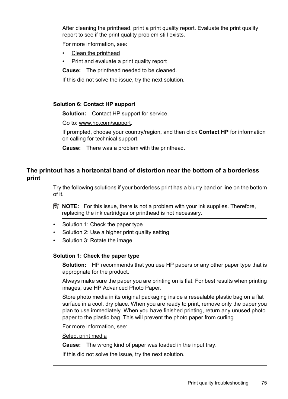 Solution 6: contact hp support | HP Officejet 7000 Wide Format Printer - E809a User Manual | Page 79 / 144