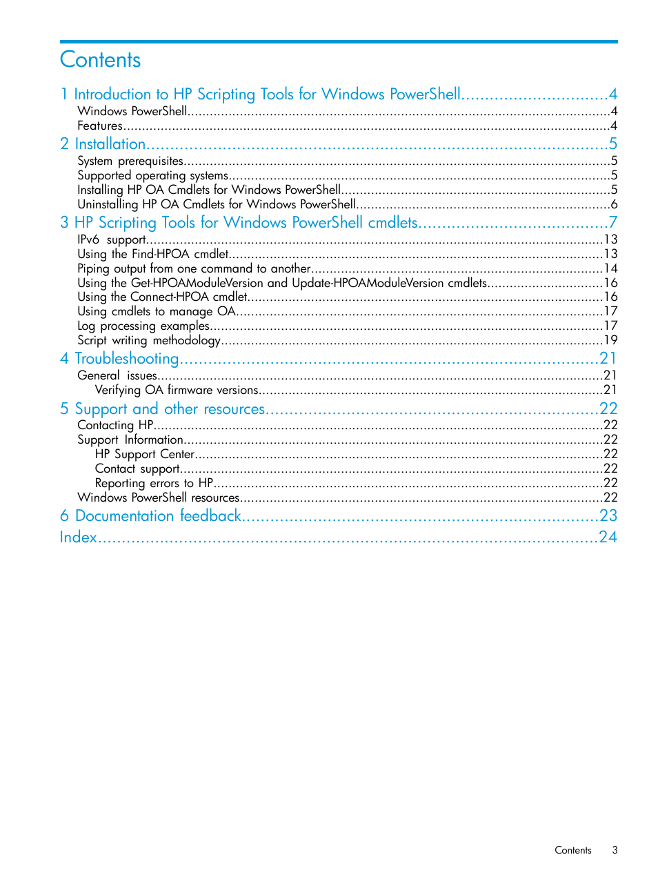 HP Scripting Tools for Windows PowerShell User Manual | Page 3 / 24