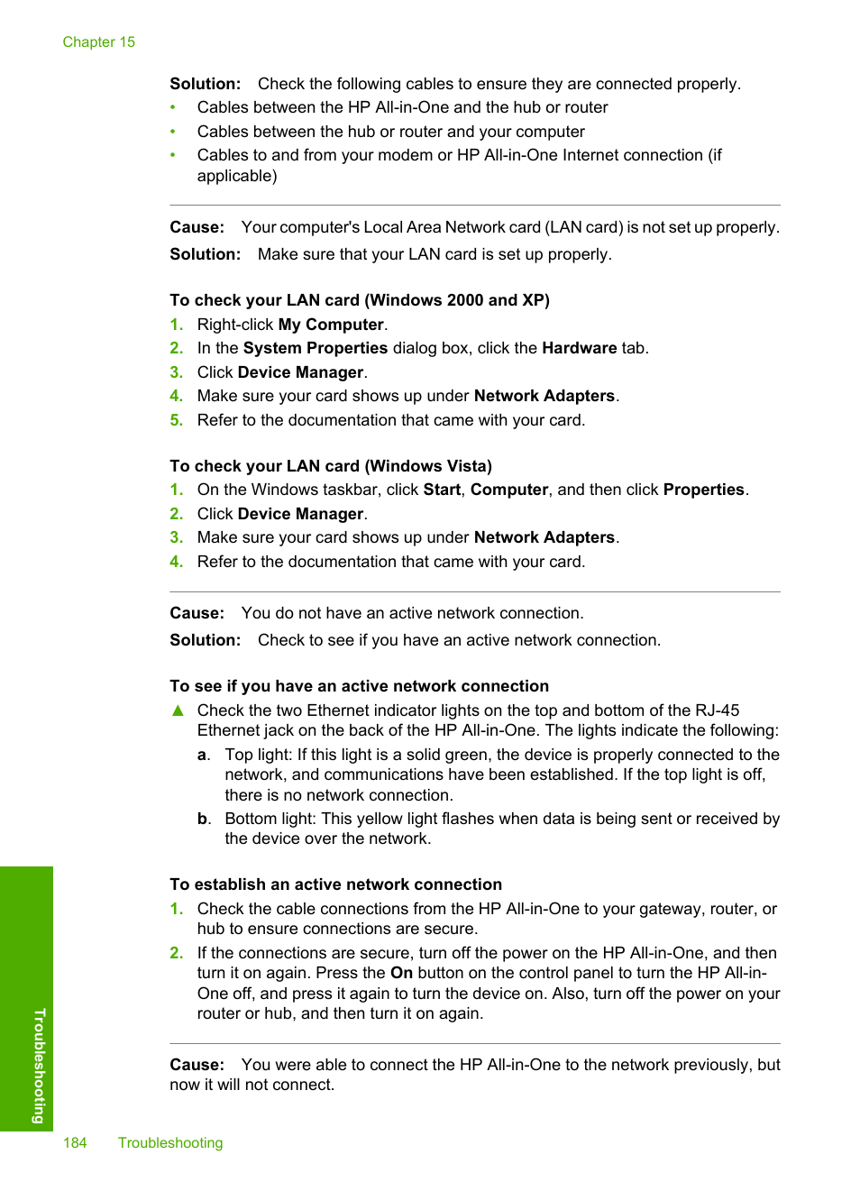 HP Photosmart C7200 Series User Manual | Page 185 / 309