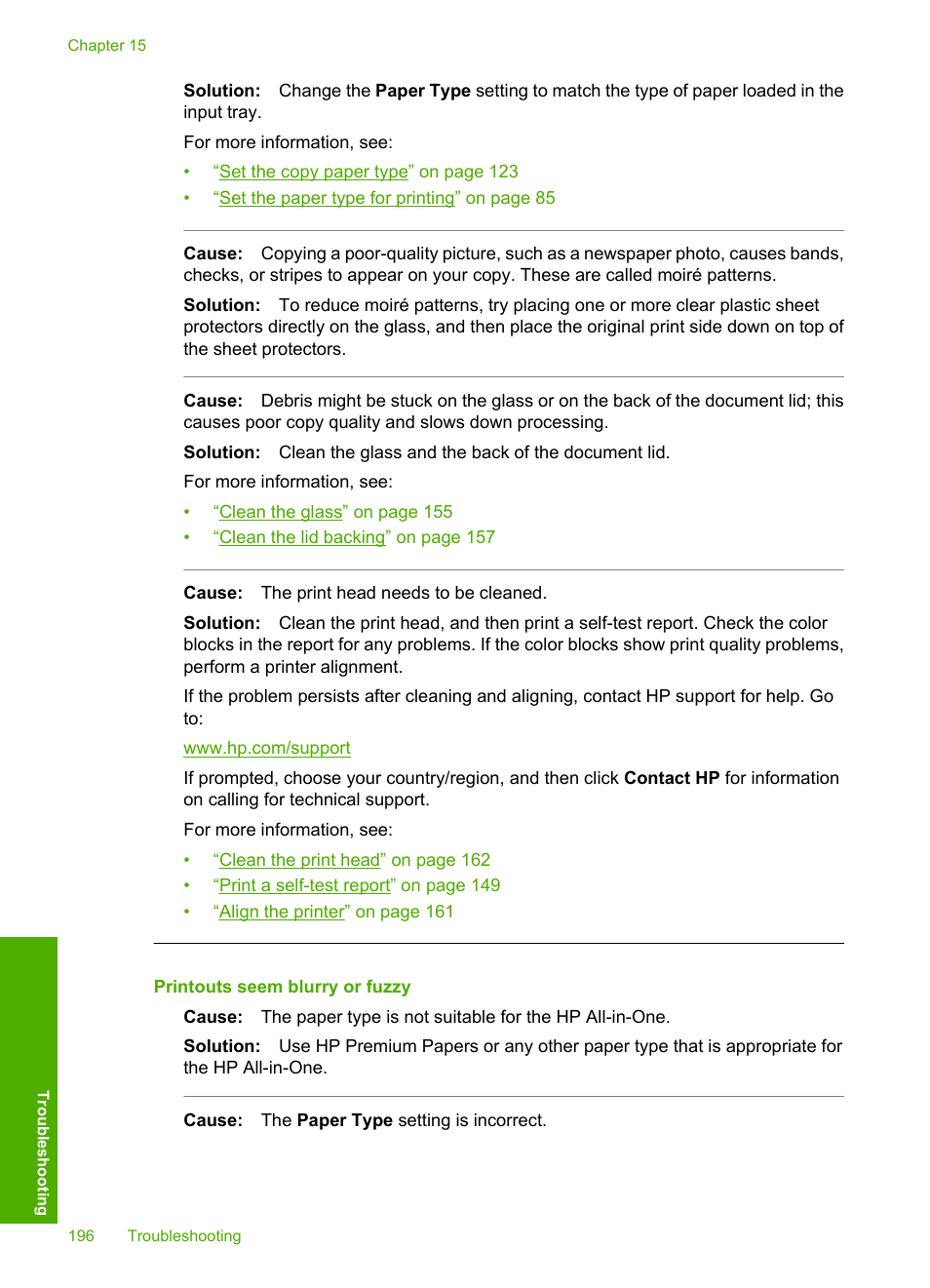 Printouts seem blurry or fuzzy | HP Photosmart C7200 Series User Manual | Page 197 / 309