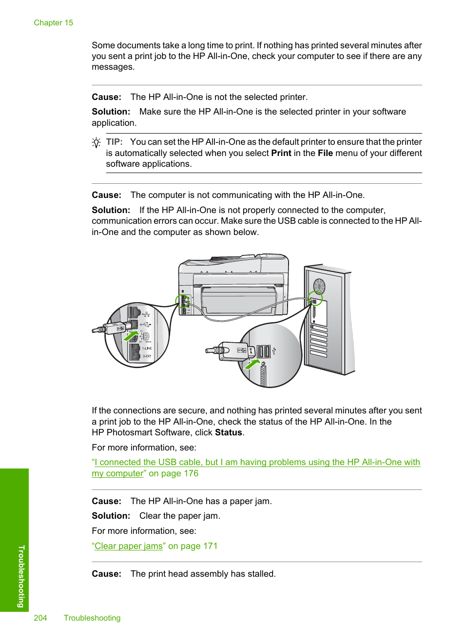 HP Photosmart C7200 Series User Manual | Page 205 / 309