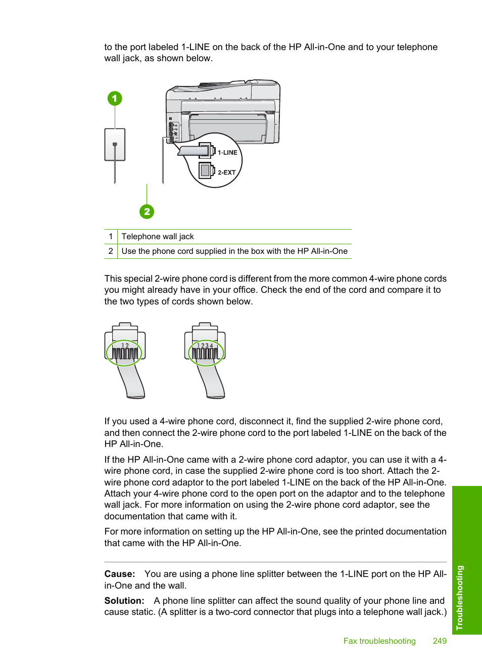 HP Photosmart C7200 Series User Manual | Page 250 / 309