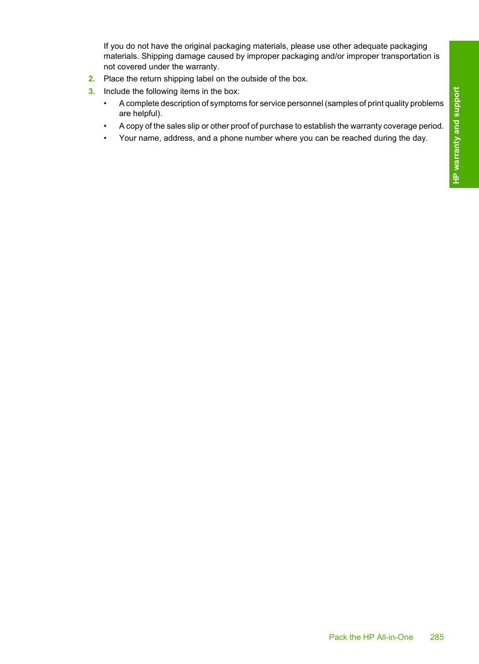 HP Photosmart C7200 Series User Manual | Page 286 / 309