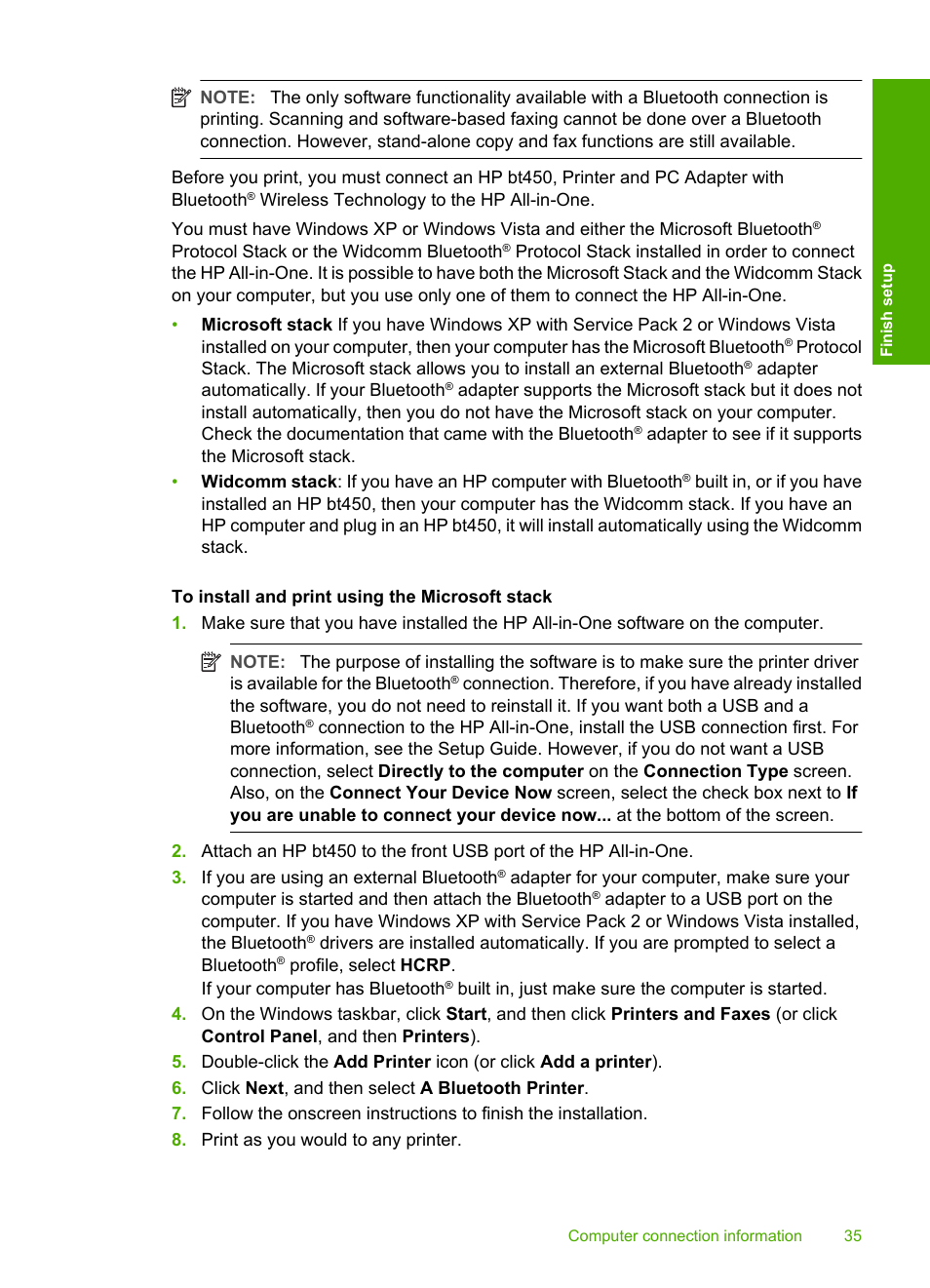 HP Photosmart C7200 Series User Manual | Page 36 / 309