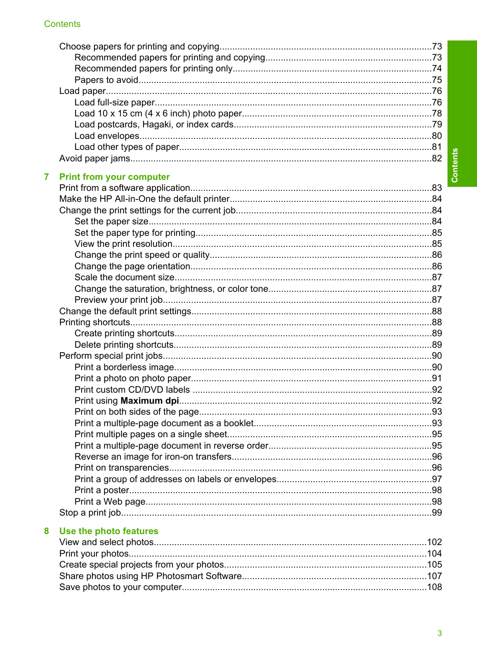 HP Photosmart C7200 Series User Manual | Page 4 / 309