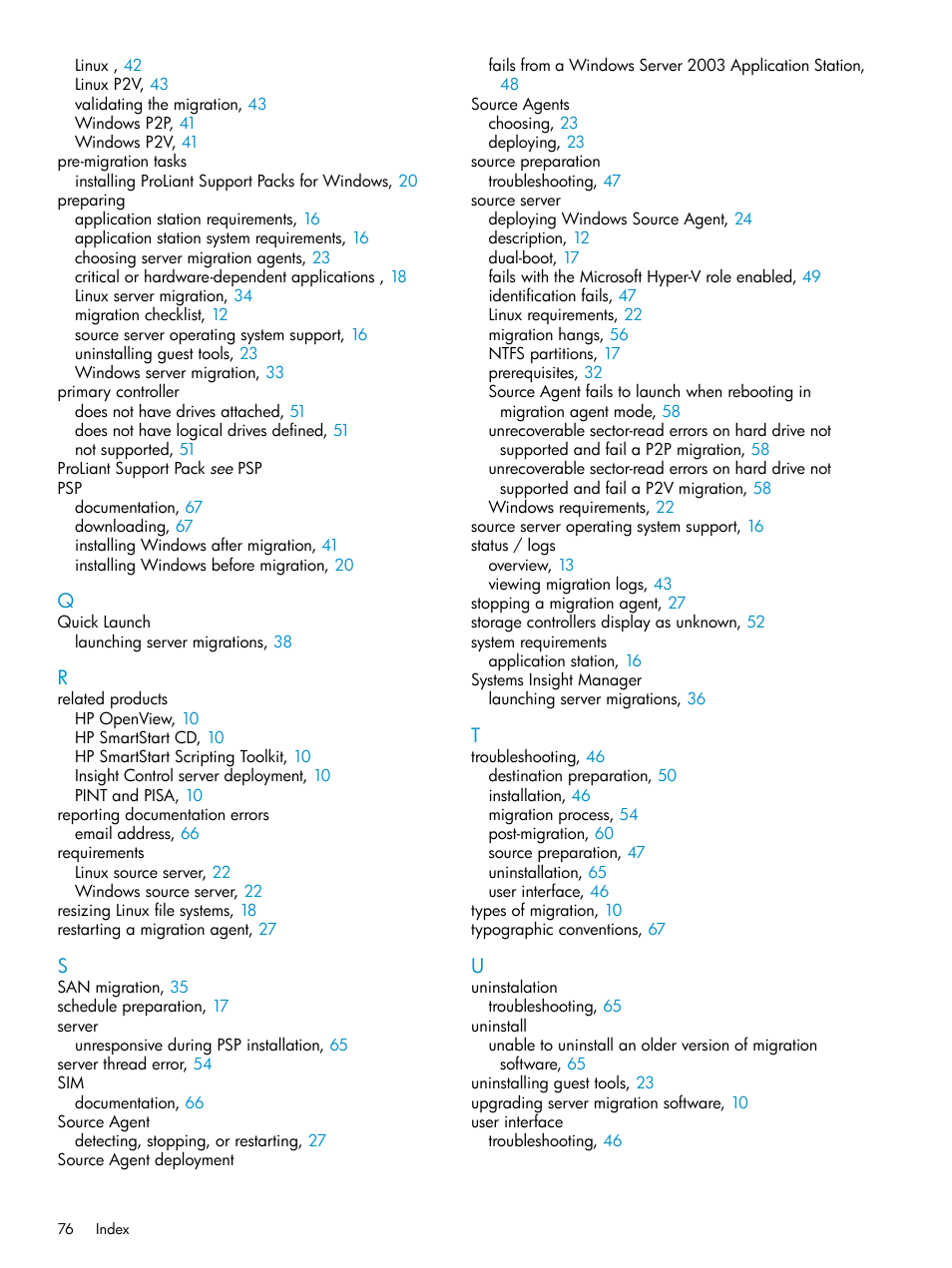 HP Insight Control User Manual | Page 76 / 78