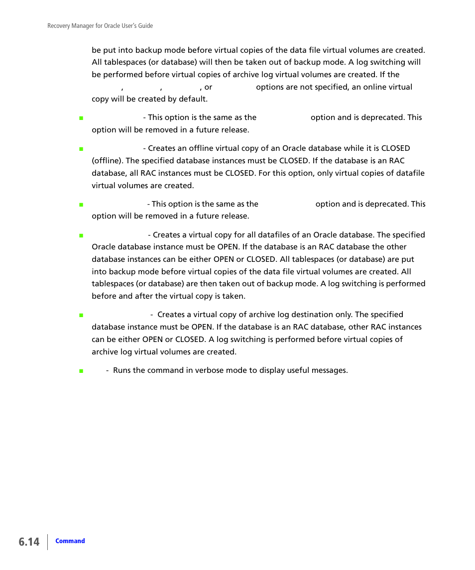 HP 3PAR Application Software Suite for Oracle User Manual | Page 122 / 184