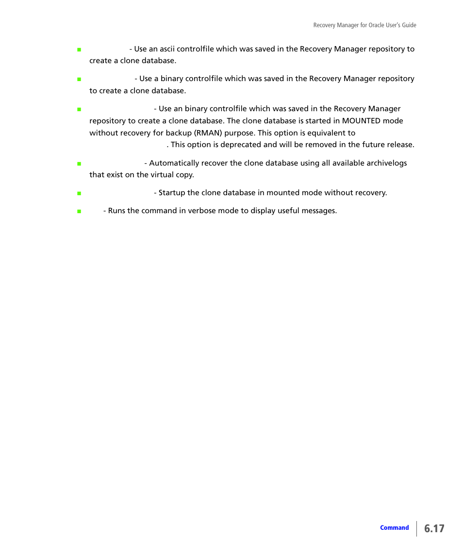 HP 3PAR Application Software Suite for Oracle User Manual | Page 125 / 184